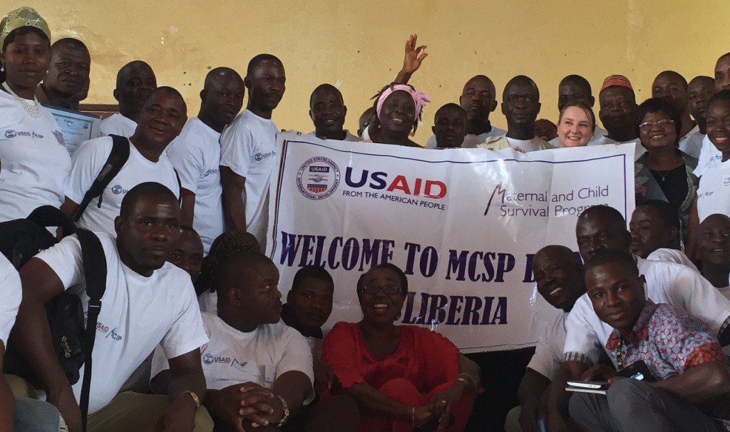Attendees at MCSP's launch in Nimba County