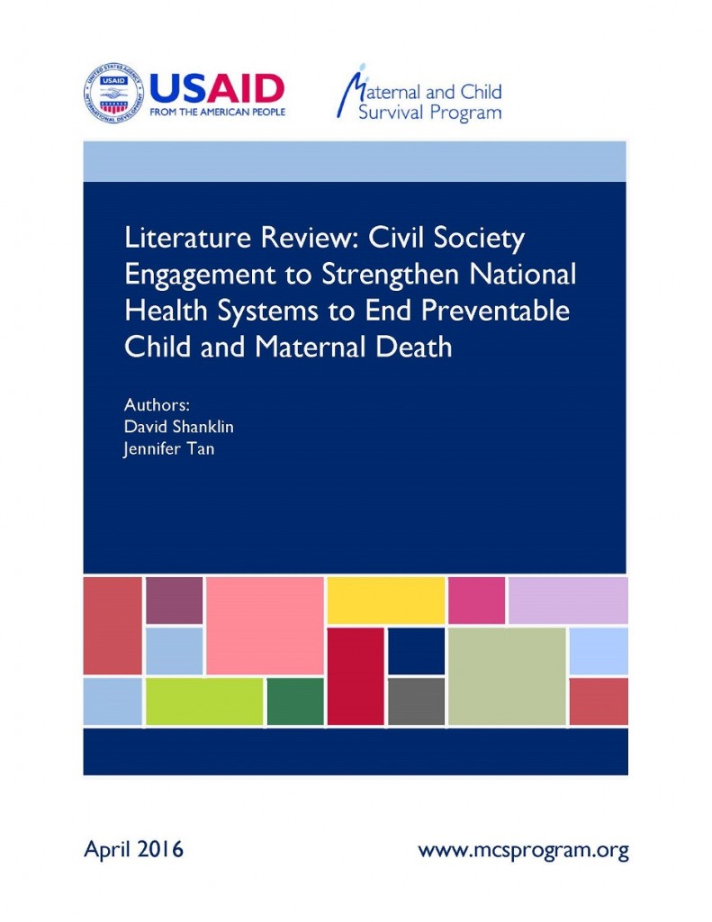 literature review on civil society