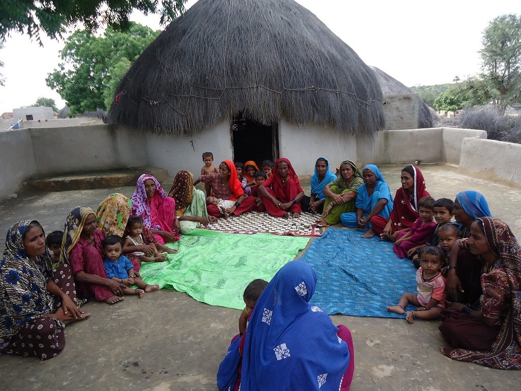 Mothers meet in Sindh Province, Pakistan.