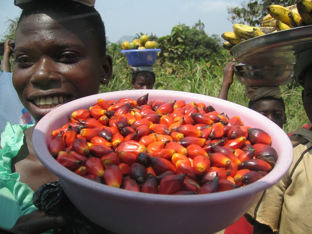 Woman selling food in Ghana