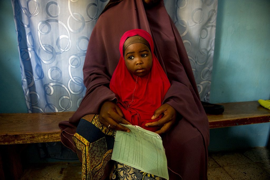 Little girl and mother in Nigeria
